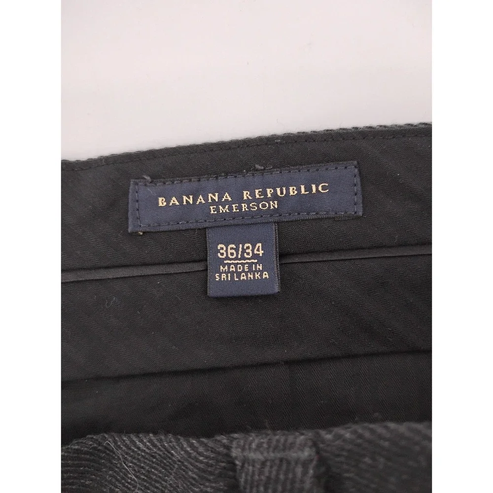 Banana Republic emerson Pants Mens black Chino 36x34 casual